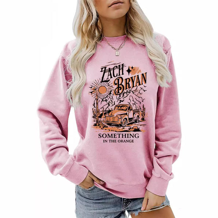 Kvinders sweatshirt med inspirerende vintage lastbil design Stilla