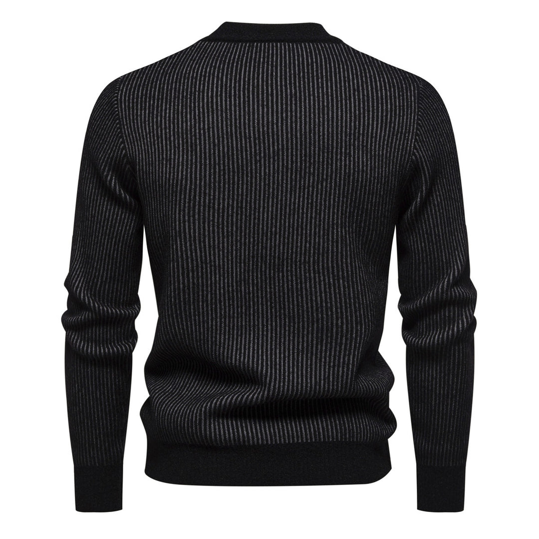 Herrer Struktureret Farveblokk Pullover Sweater Stilla
