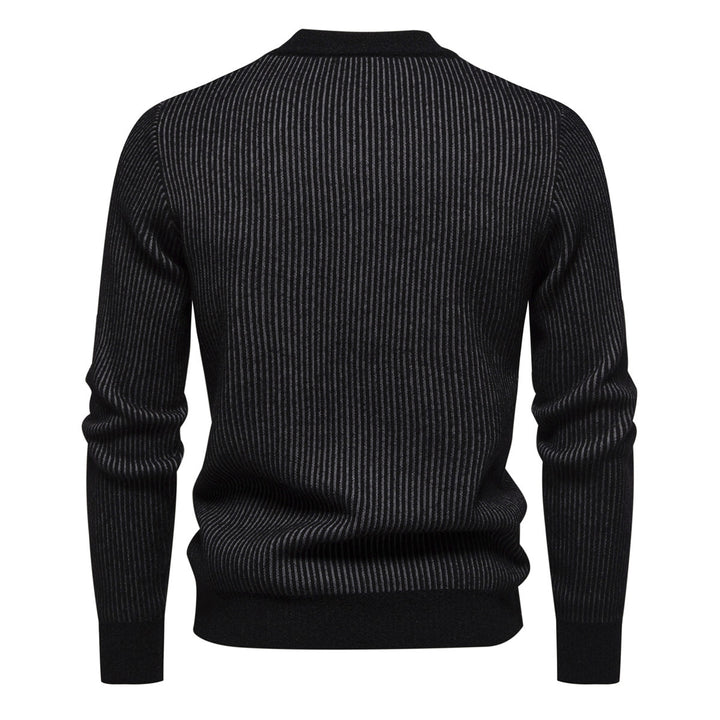 Herrer Struktureret Farveblokk Pullover Sweater Stilla