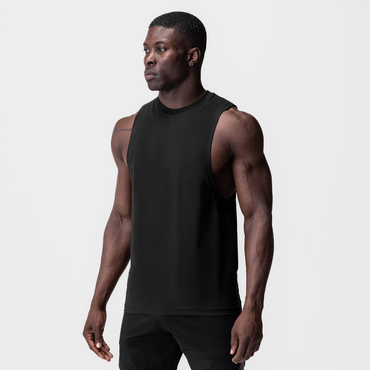 Herrer Sporty Muskelshirt med bred armhul Stilla