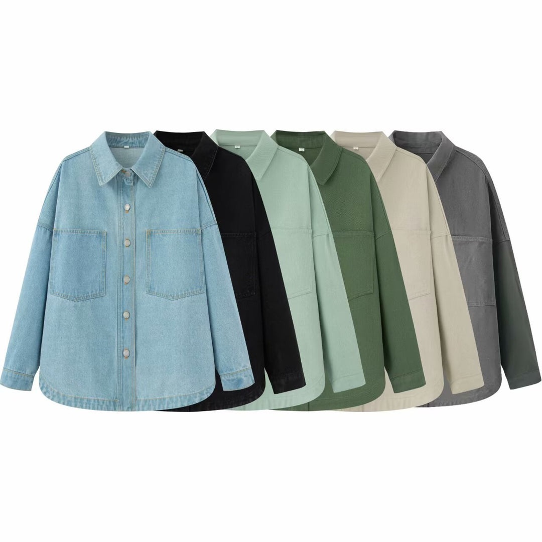 Femme Oversized Denim Utility Jakke Stilla