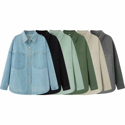 Femme Oversized Denim Utility Jakke Stilla