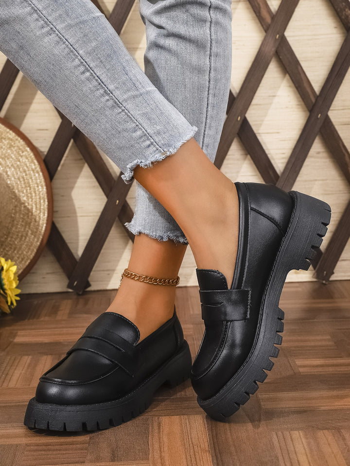Dame Chunky Loafers i moderne stil med skridsikker profilstøvle Stilla