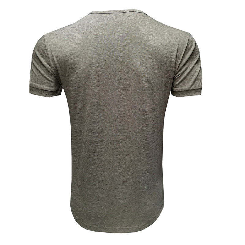 Herrer Rund hals T-shirt med åndbar bomuld Stilla
