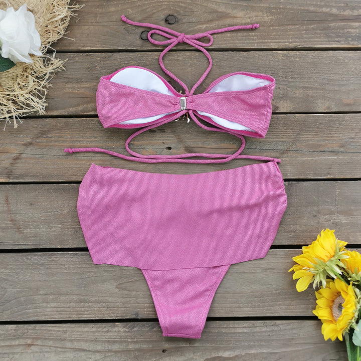 Dame bikini sæt med funklende design og elegant smykkepunktum Stilla