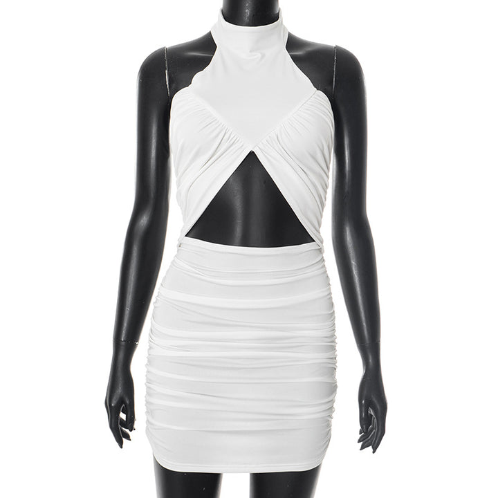 Dame omslagskjole med asymmetrisk cut-outs og elegant design Stilla
