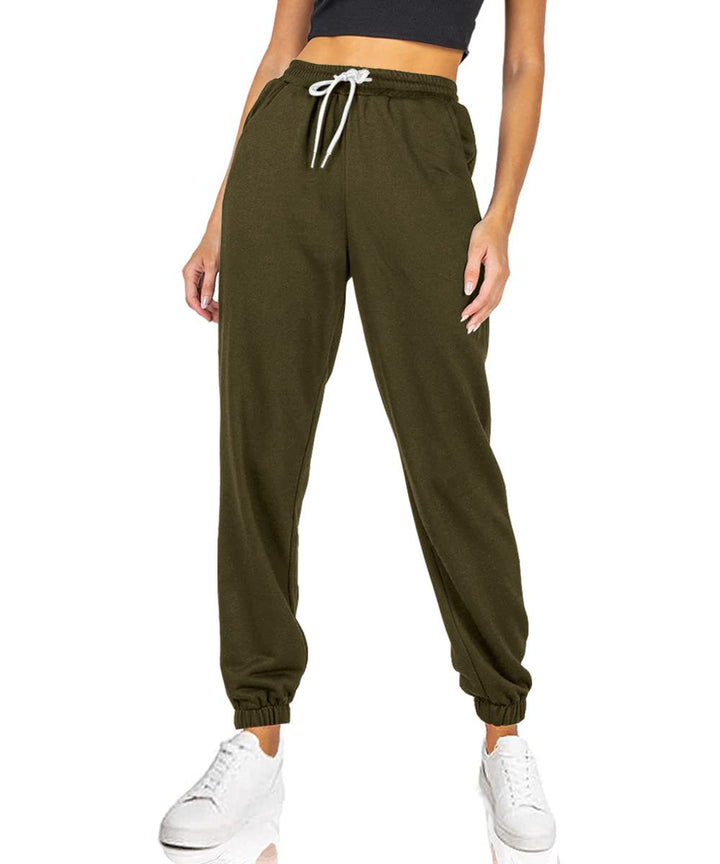 Dame sporty joggingbukser med elastisk talje og sidelommer Stilla