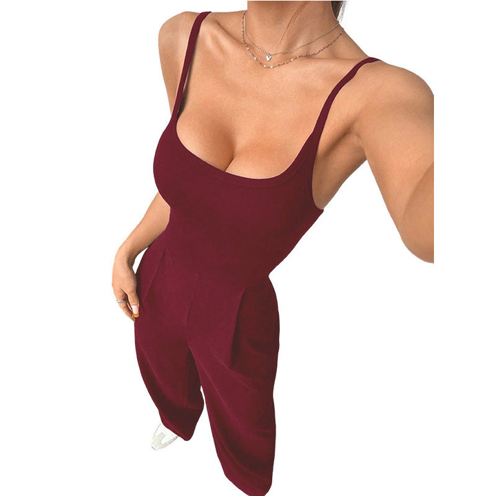 Dame jumpsuit med bredt ben og elegant snit Skovae