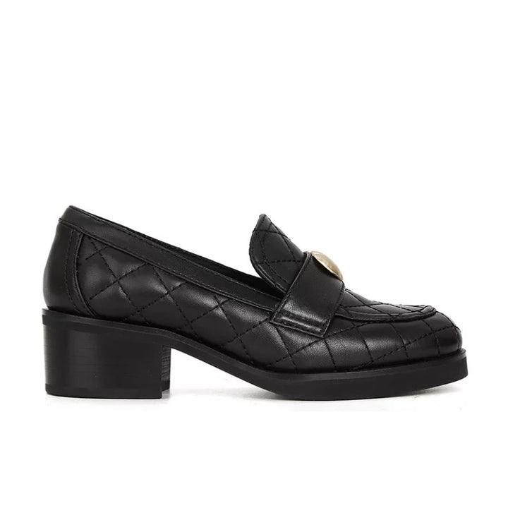 Femme quiltede Slipper med hjerte detalje Stilla