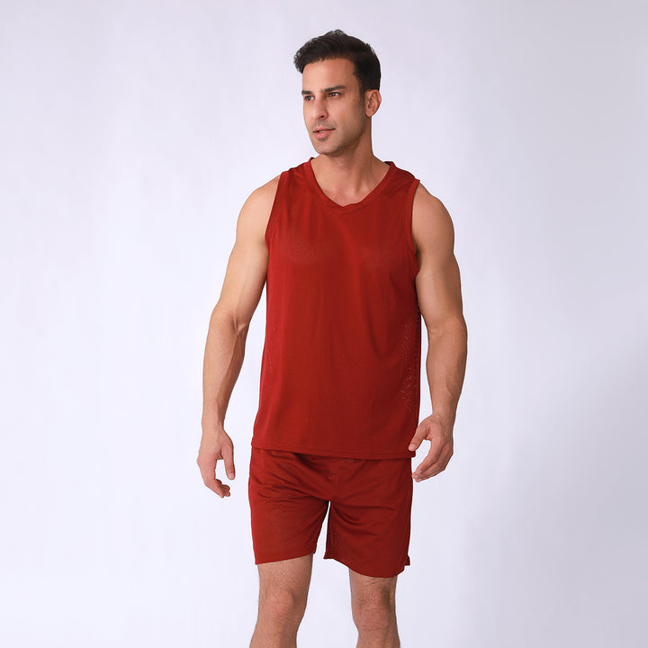 Herre sports top og shorts sæt Stilla