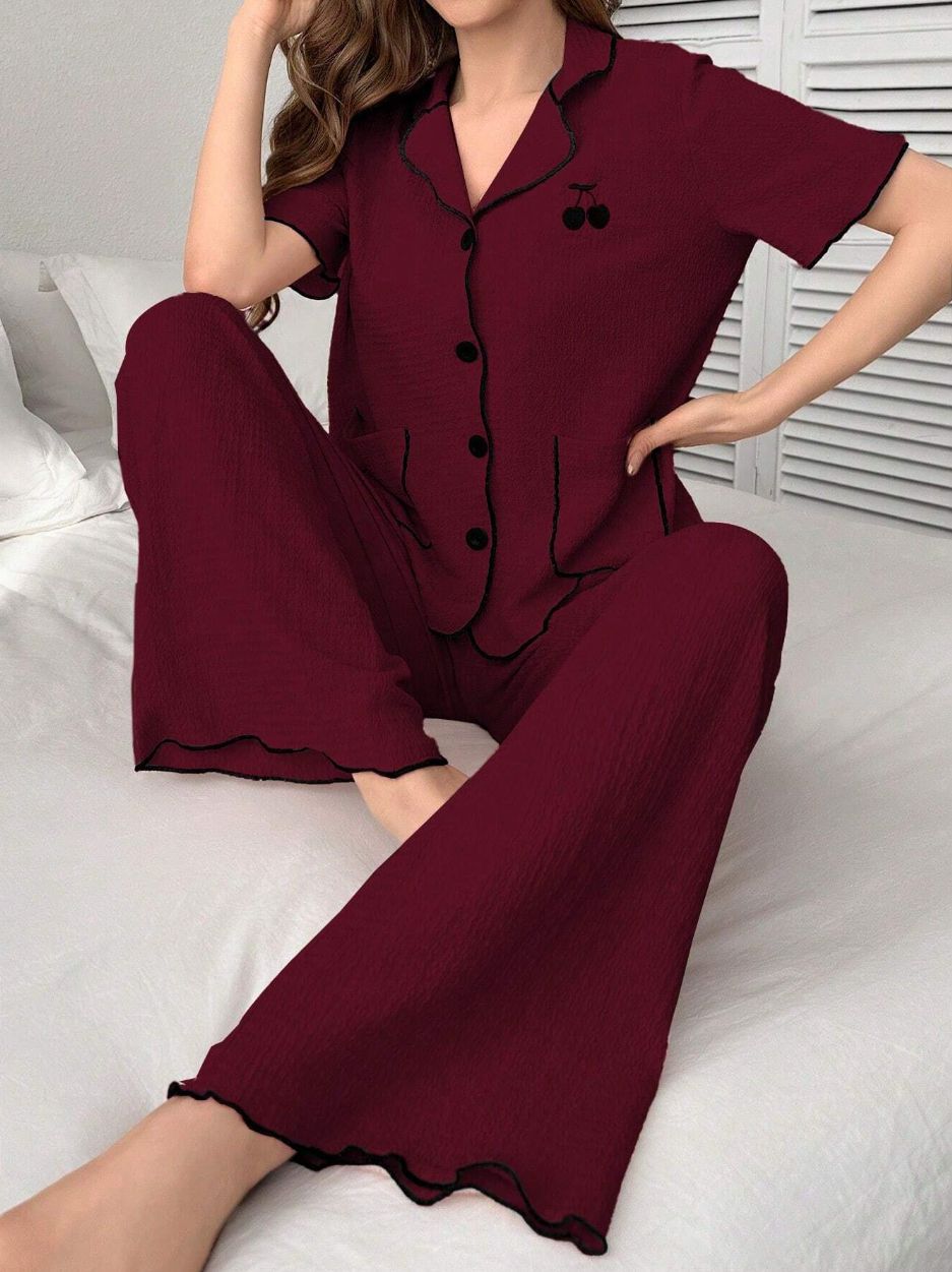 Femme Relaxed Fit Korte Ærmer Pyjamasæt Stilla