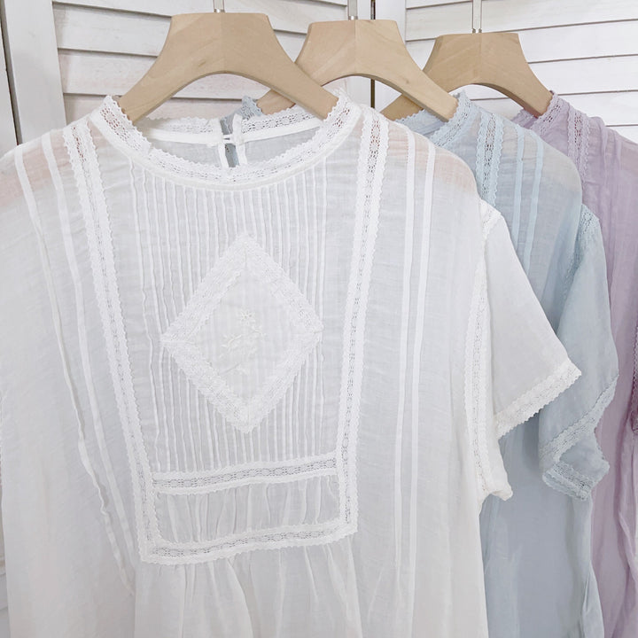 Femme Elegante Broderet Shift Kjole Stilla
