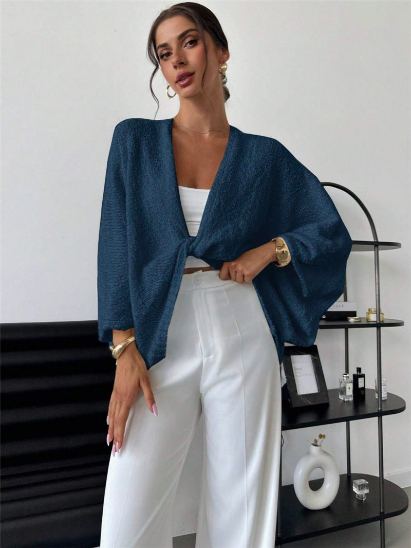 Kvinder Kimono Jakke med Bred Snit og Casual Elegance Stilla