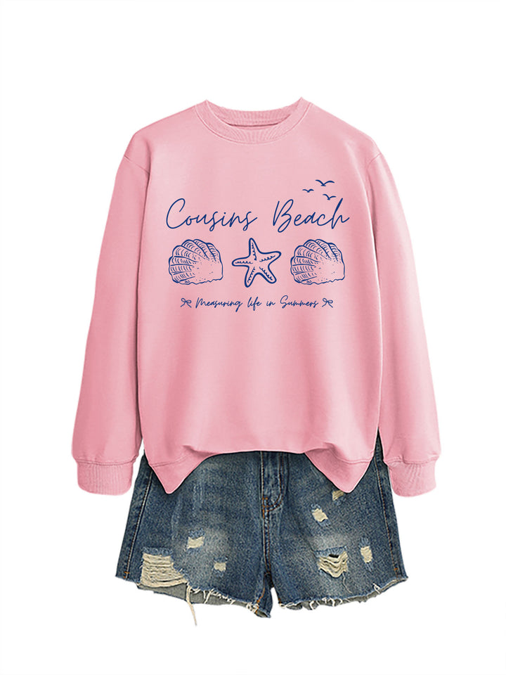 Kvinders sweatshirt med maritimt motiv og komfortabel pasform Stilla