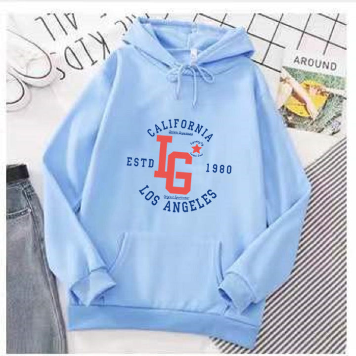 Kvinders hoodie med sporty California tryk Skovae