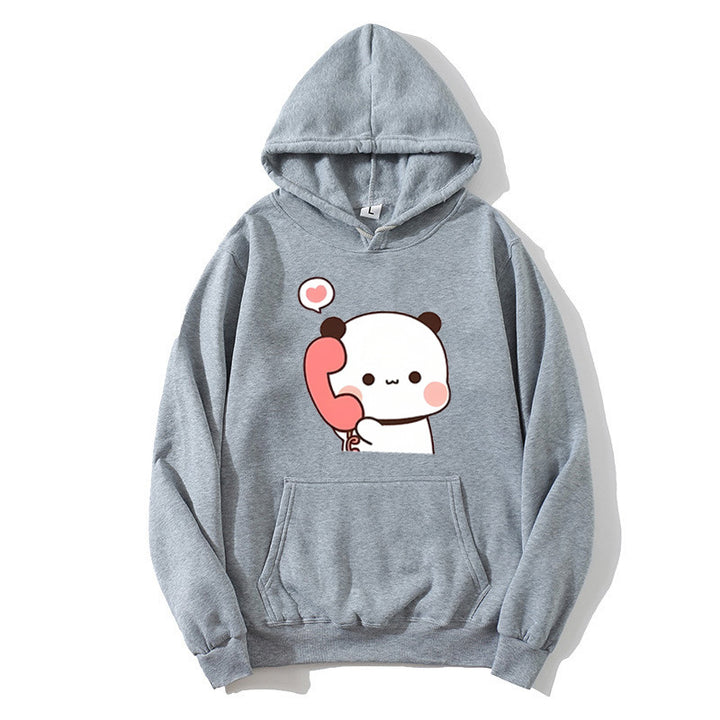 Dame hoodie med legende panda design Skovae