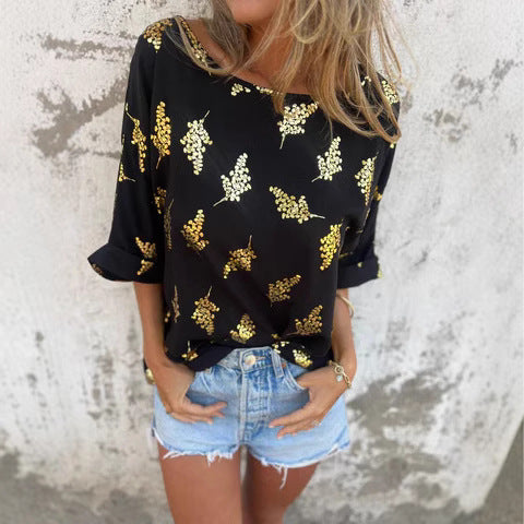 Dame Let bluse med pailletdetaljer Stilla