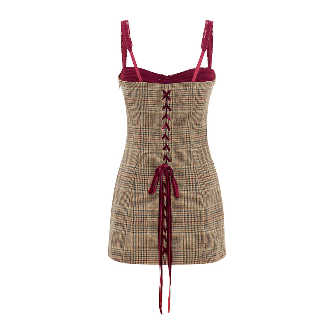 Femme Ternet Mini Slip Kjole med justerbare Stropper Stilla