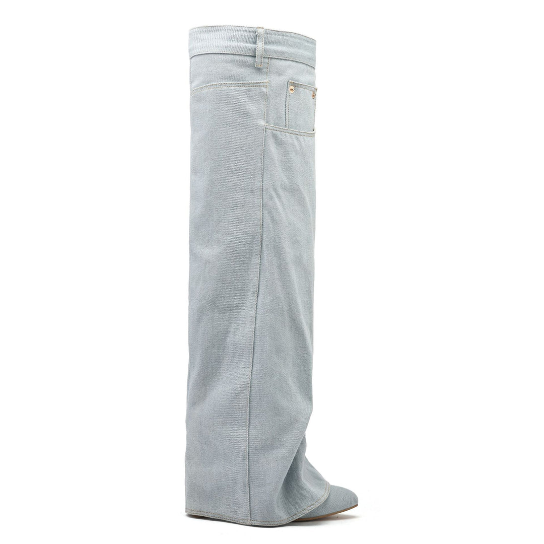 Femme Over-the-Knee Denim Støvler Stilla