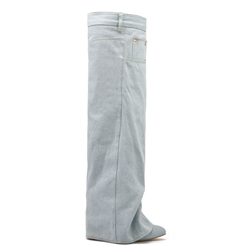 Femme Over-the-Knee Denim Støvler Stilla