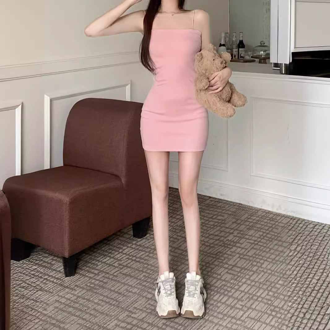 Femme Ribbede Bodycon Mini Kjole Stilla
