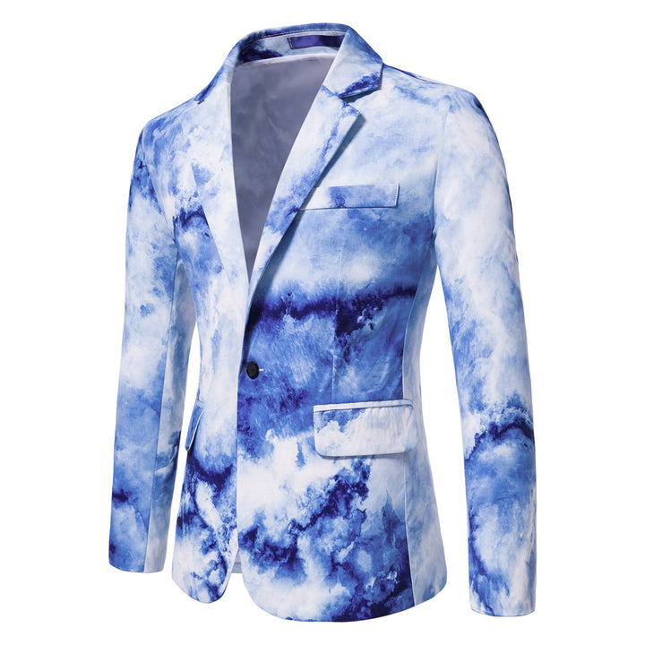 Herrer Kunstnerisk Tryk Blazer Stilla