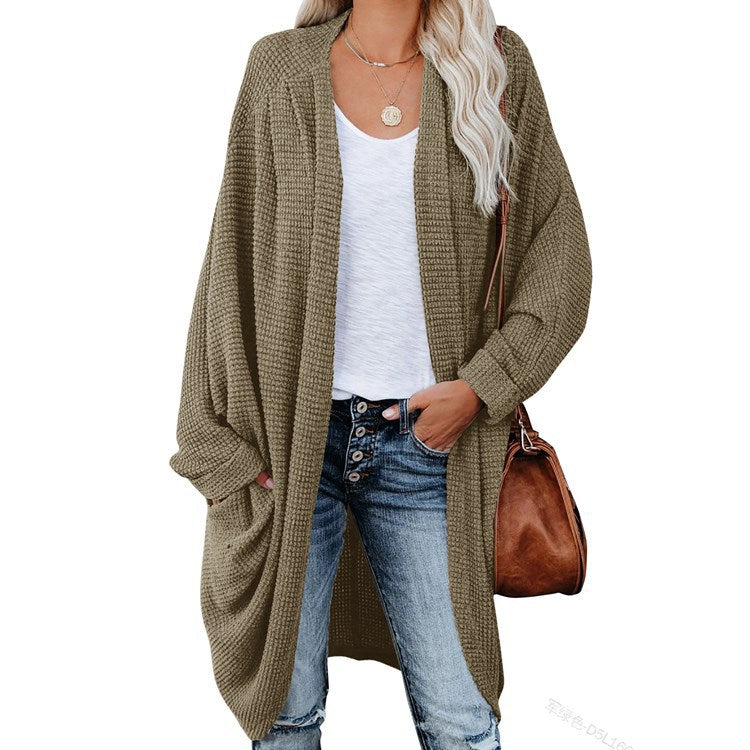 Dame hyggelig strikjakke med oversized snit Stilla