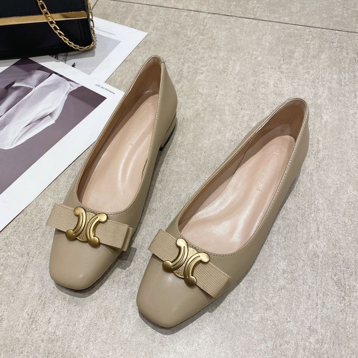 Dame Ballerinas med elegant bueaccent og komfortabel indersål Stilla