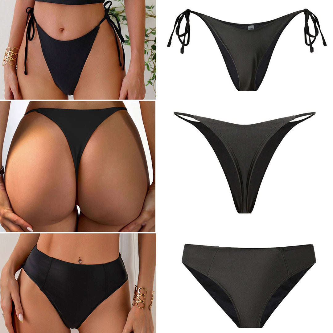 Damer Højskåret Bikini med sidebindebånd Skovae