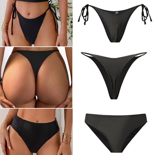 Damer Højskåret Bikini med sidebindebånd Skovae