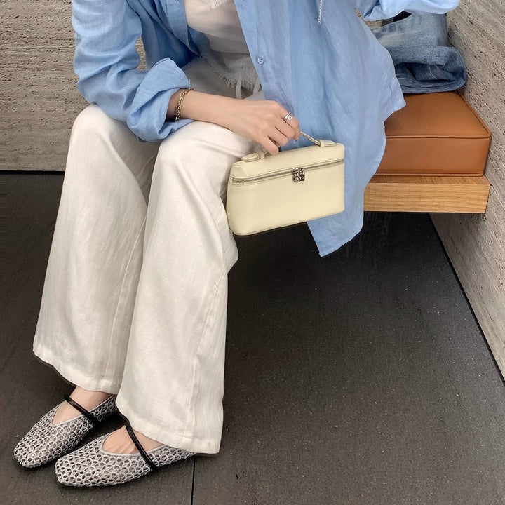 Dame Åndbare Mesh Sutsko med Elegant Rem Stilla