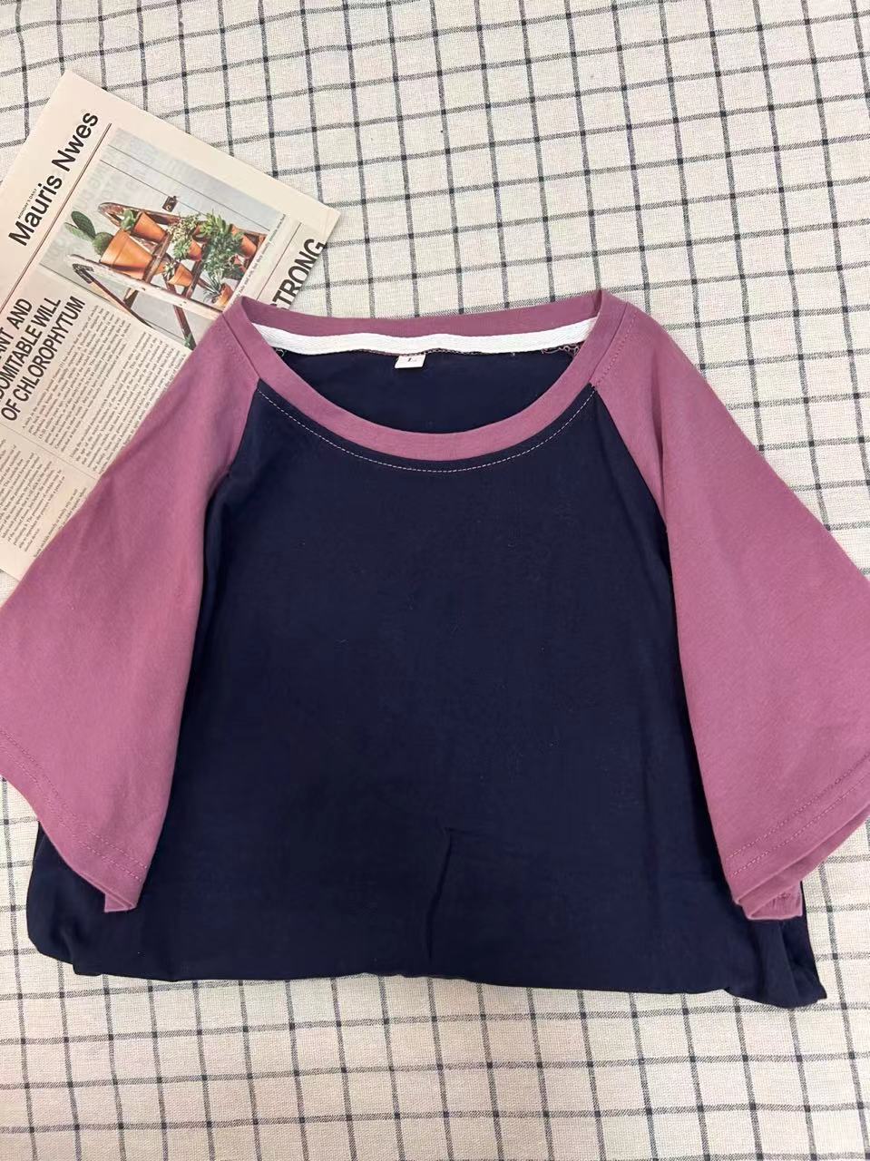 Dame Casual Raglan Ærme-T-shirt Stilla