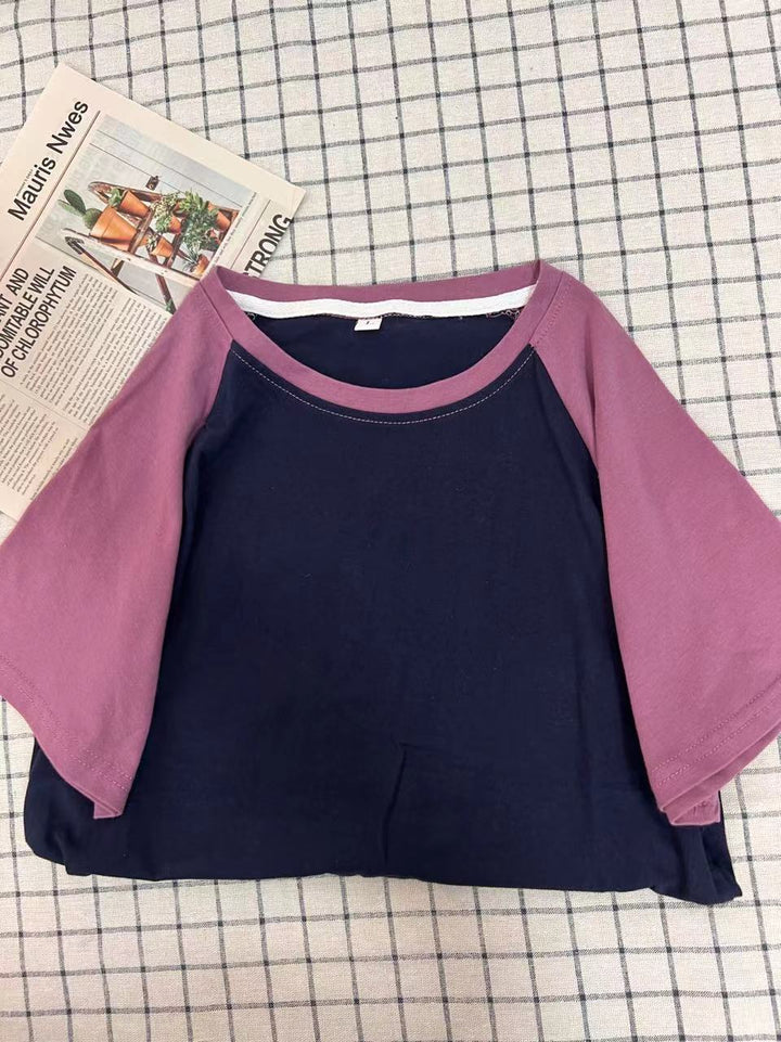 Dame Casual Raglan Ærme-T-shirt Stilla