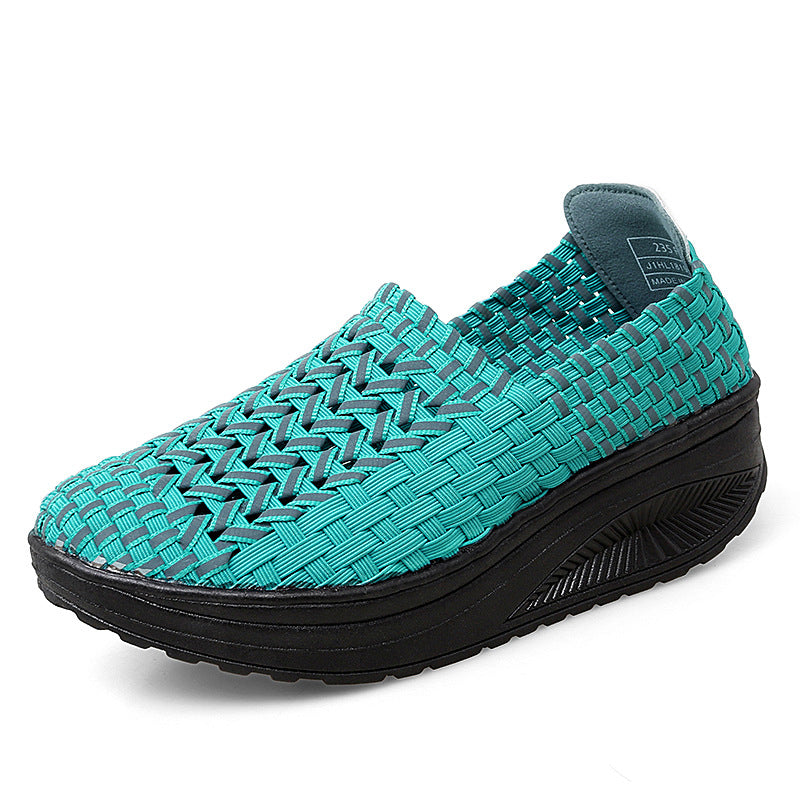 Herrer Åndbare Slip-On Flettet Sneakers Stilla
