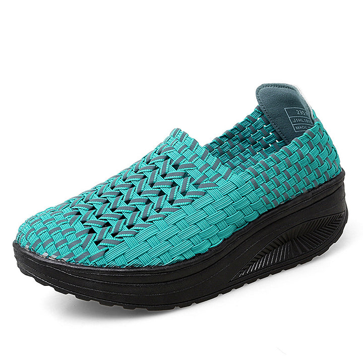 Herrer Åndbare Slip-On Flettet Sneakers Stilla