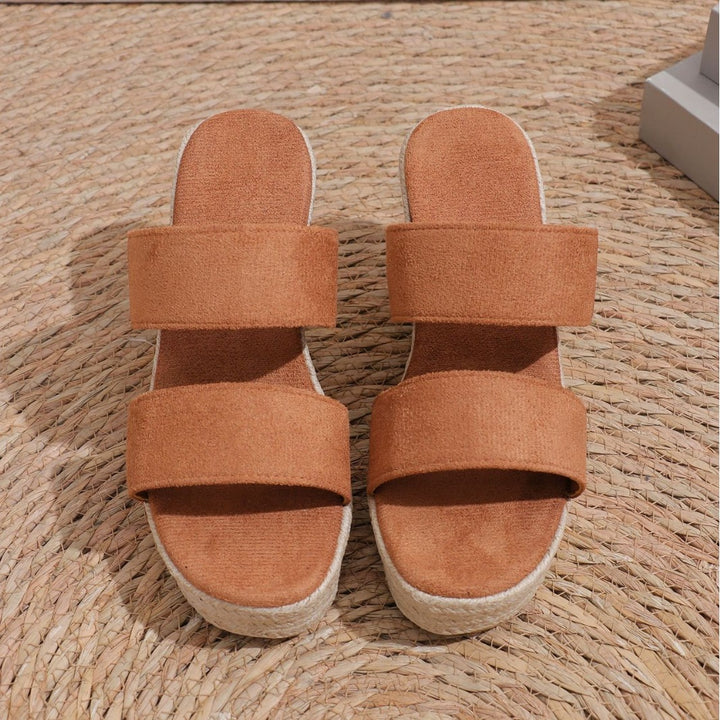 Dame Komfortable Espadriller med brede Remme Stilla