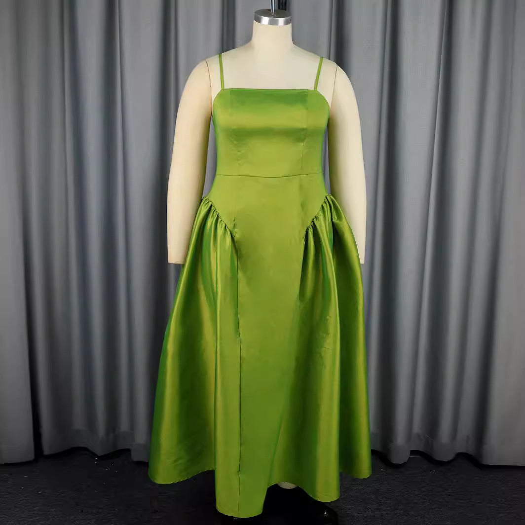 Damer Elegant A-linje Maxi kjole med generøst skørt Skovae