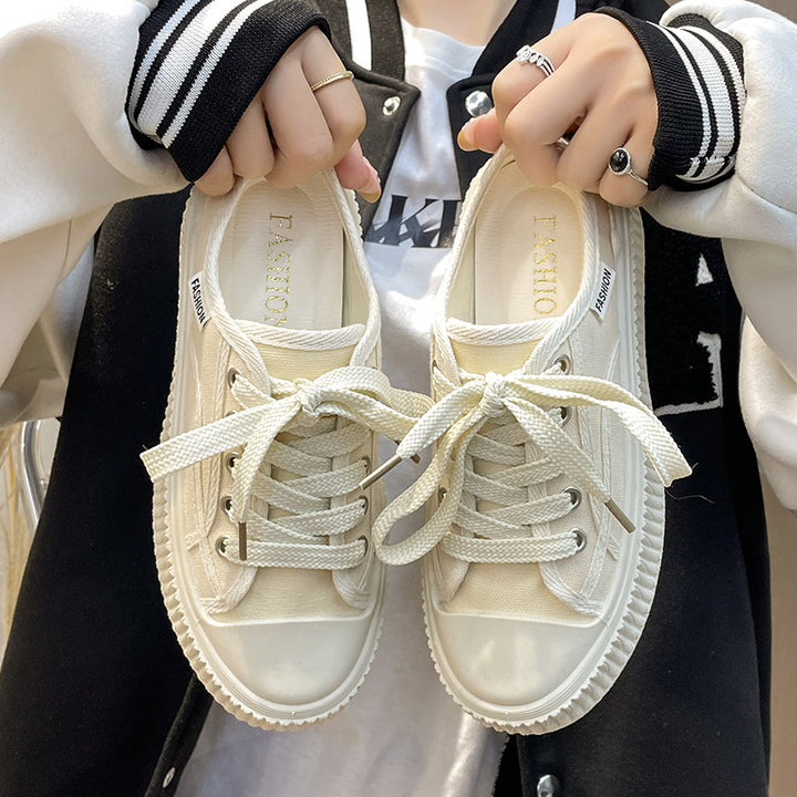 Dame Modische Sneakers med tykk platformsål og åndbar overfladestruktur Stilla
