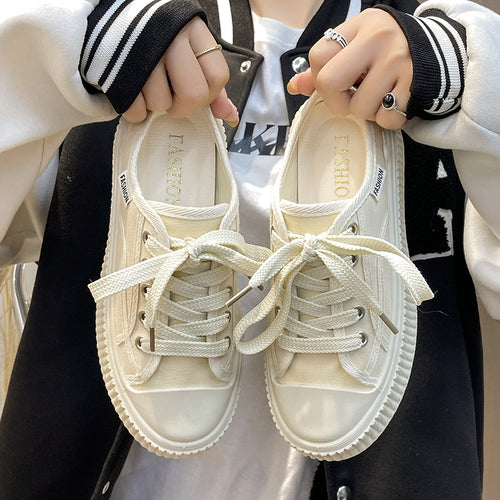 Dame Modische Sneakers med tykk platformsål og åndbar overfladestruktur Stilla