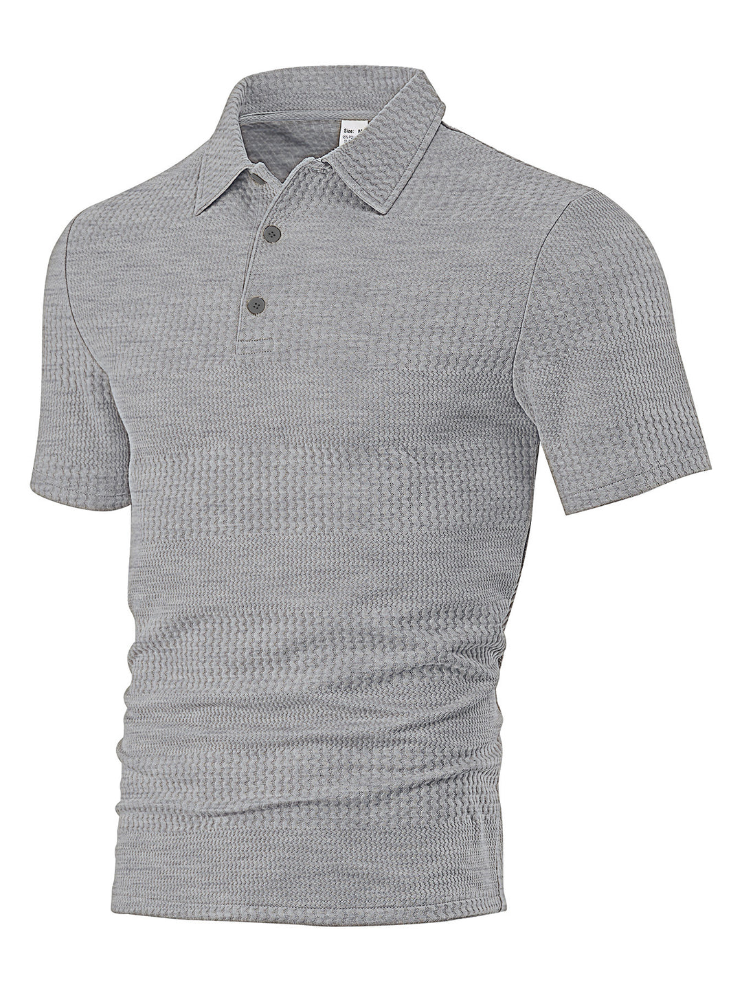 Herre polo skjorte med struktureret design Stilla