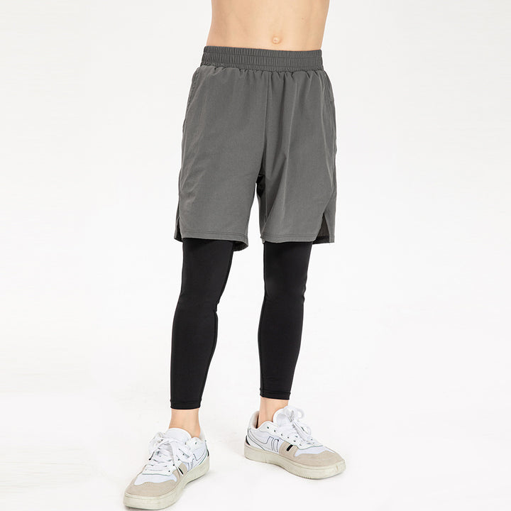 Herrer Sportliche Løbe shorts med integrerede kompressions tights Stilla