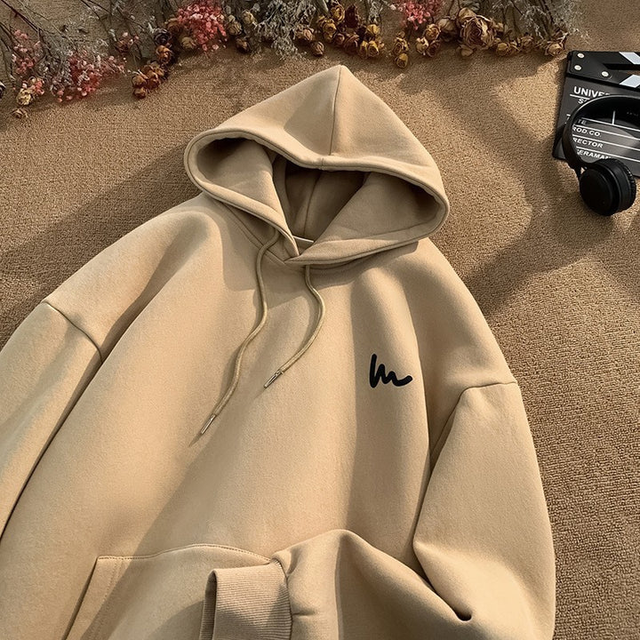 Dame hoodie med en afslappet oversized pasform og microfibermateriale af høj kvalitet Skovae