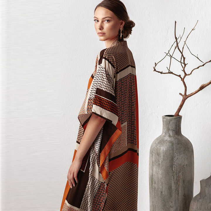 Dame Kaftan med moderne farvespil og stilfuld snit Stilla