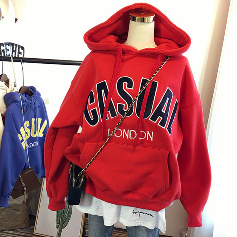 Femme Casual Grafik Hoodie Stilla