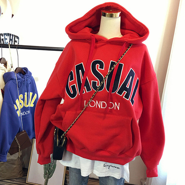 Femme Casual Grafik Hoodie Stilla