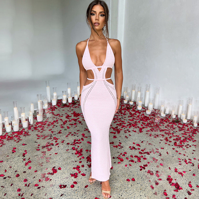 Dame Maxikjole i moderne Cut-Out-design Stilla