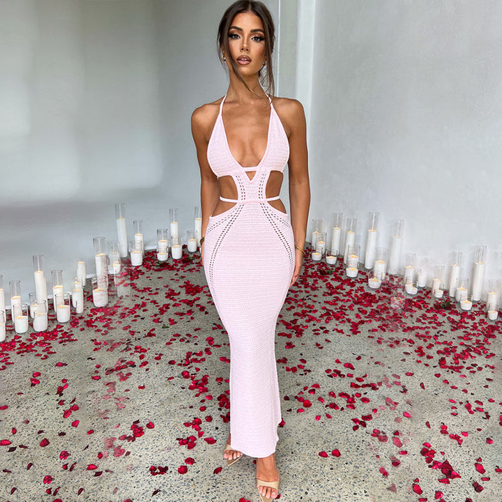 Dame Maxikjole i moderne Cut-Out-design Stilla