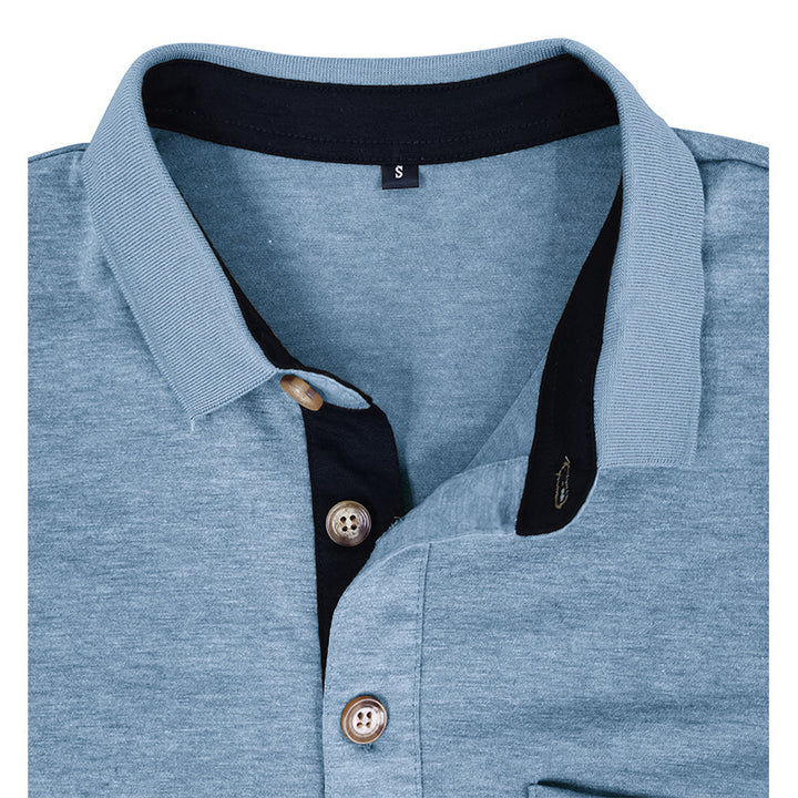 Herrer Polo-T-shirt med moderne designelementer Stilla