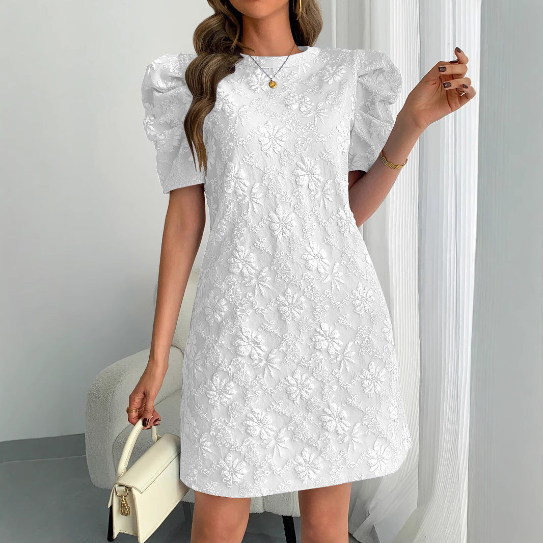 Kvinder Broderet Floral Mini Kjole Stilla