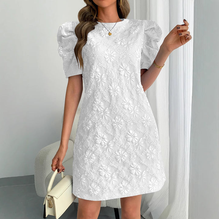 Kvinder Broderet Floral Mini Kjole Stilla